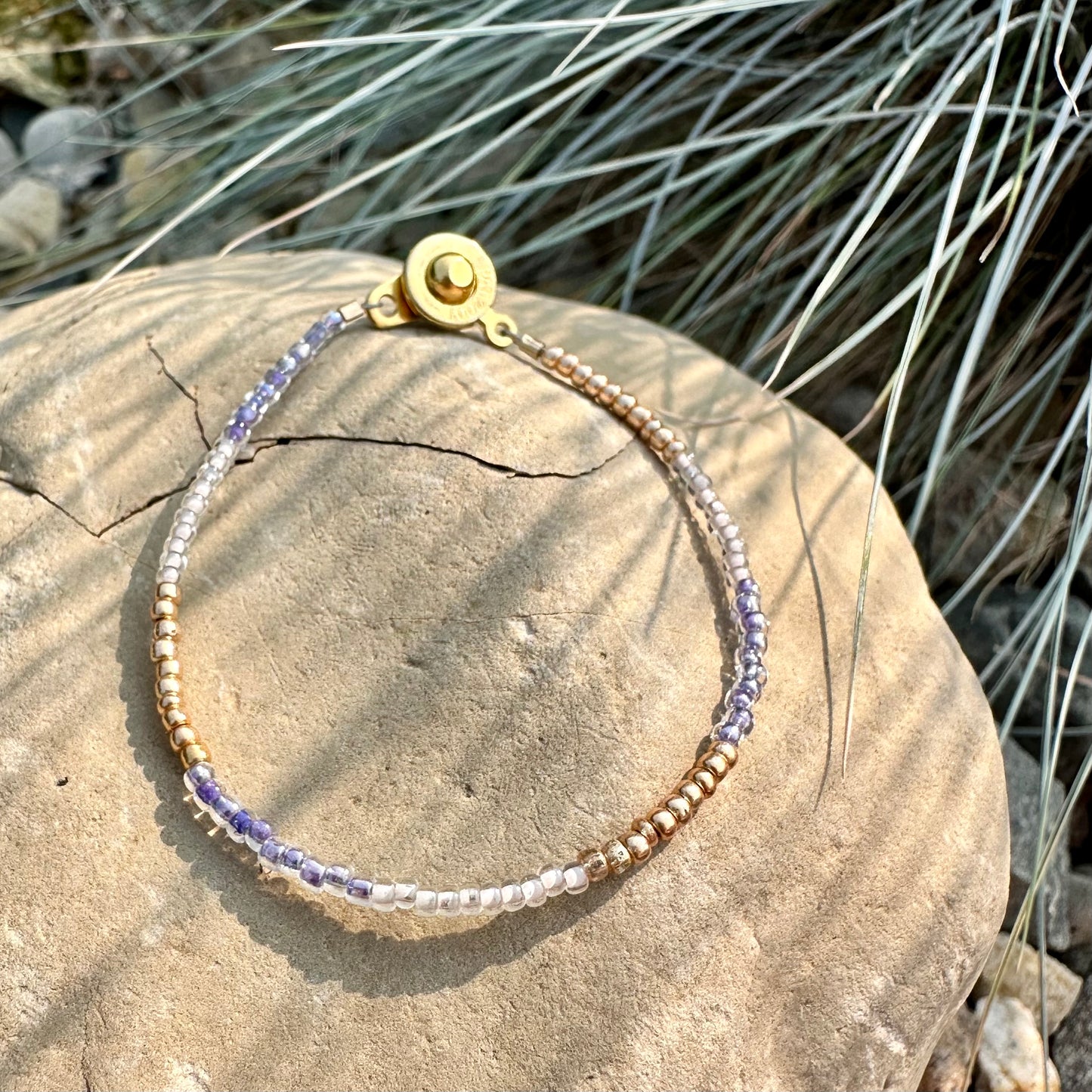 Purple & Gold Bracelet