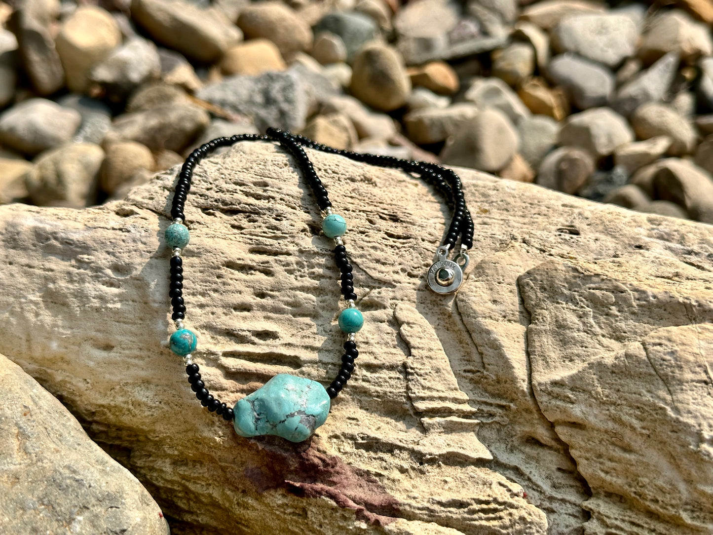 Turquoise & Black Necklace