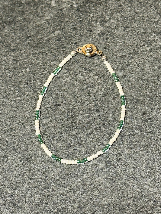 Green & Ivory Bracelet