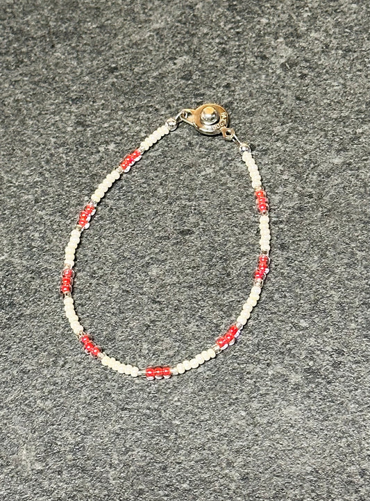 Red & Ivory Bracelet